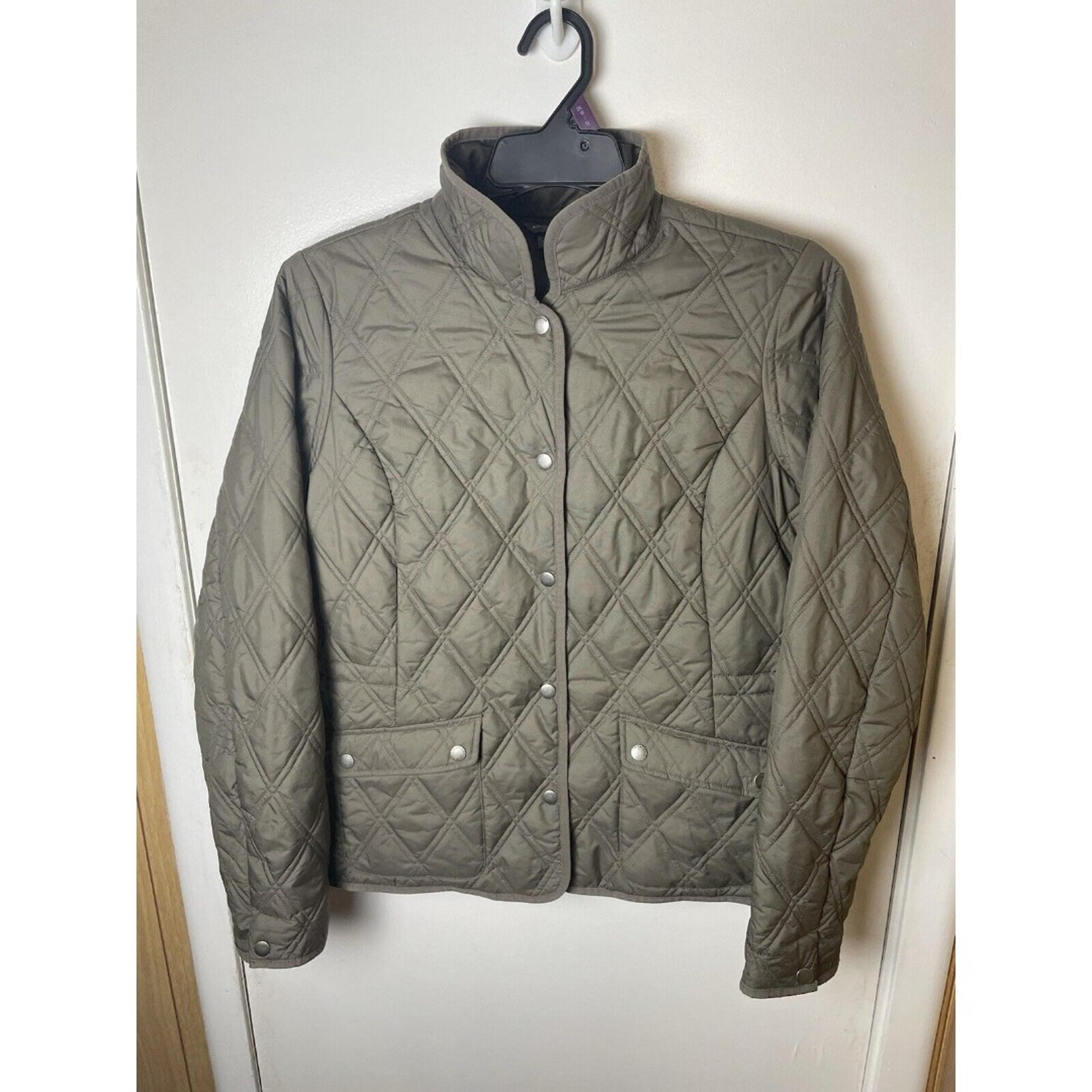 Eddie Bauer Jacket Womens Size TM Quilted Button Up Jacket NICE