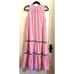 Tommy Bahama Pink White Stripe Sleeveless Boho Maxi Sun Dress Women's Size Large