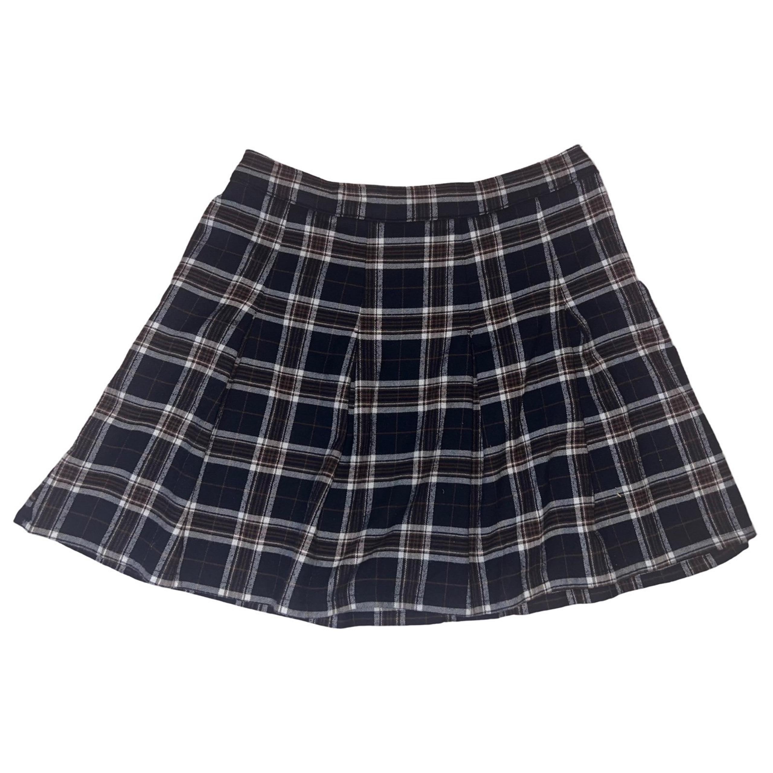 Hollister Ultra High-Rise Pleated Plaid Skirt Size M