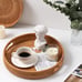 Wicker Trays Set of 2 for Coffee Table , Couch Tray , Decorative Tray