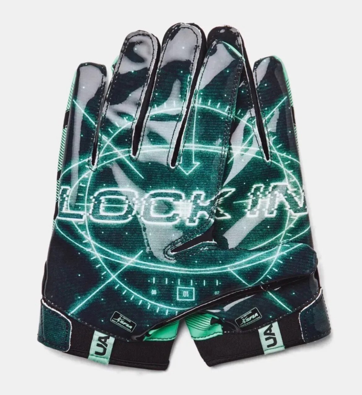 2023 Under Armour Mens UA F8 LE Adult Football Receivers/Running Back Gloves XL