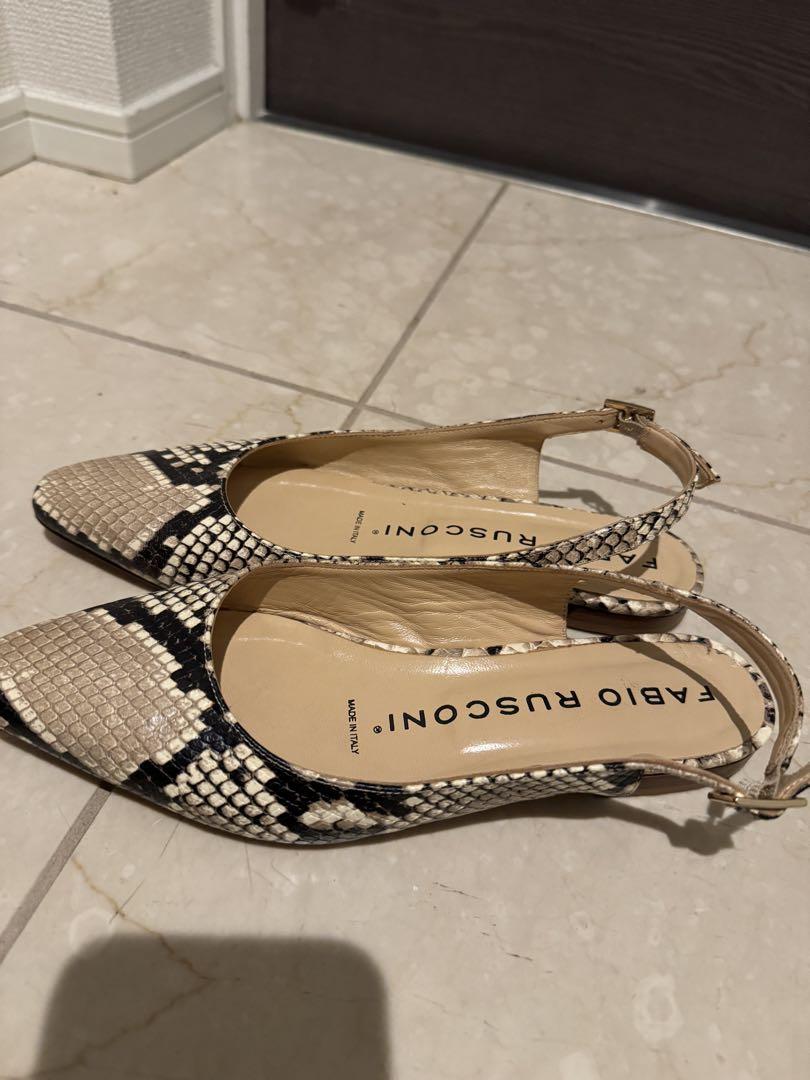 【レビューで送料無料】 Spick and Span FABIO RUSCONI BACK STRAP Mules 靴