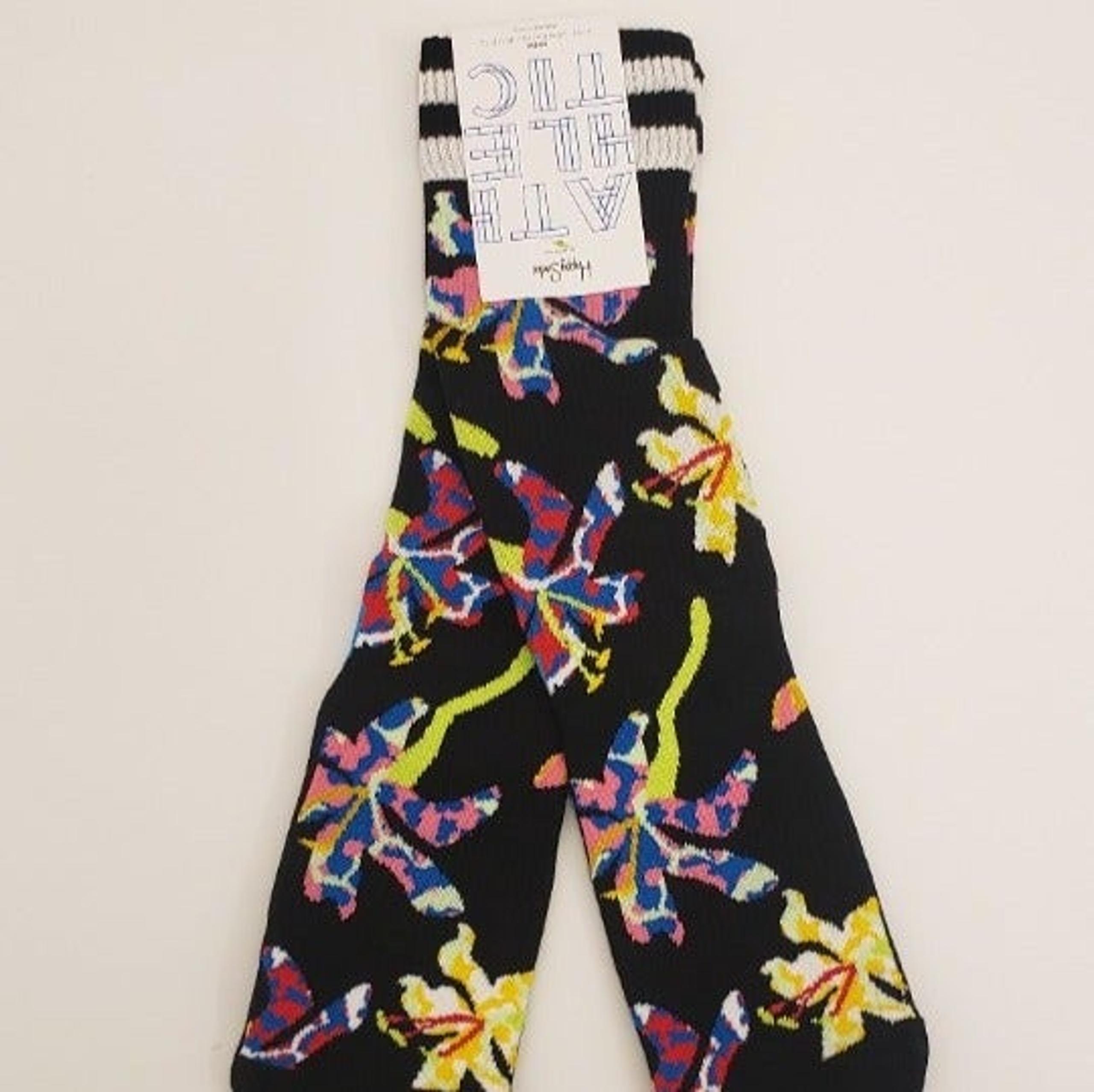 Happy Socks Unisex 3/4 Athletic Socks - Size Mens 8-12/Womens 10-12.5