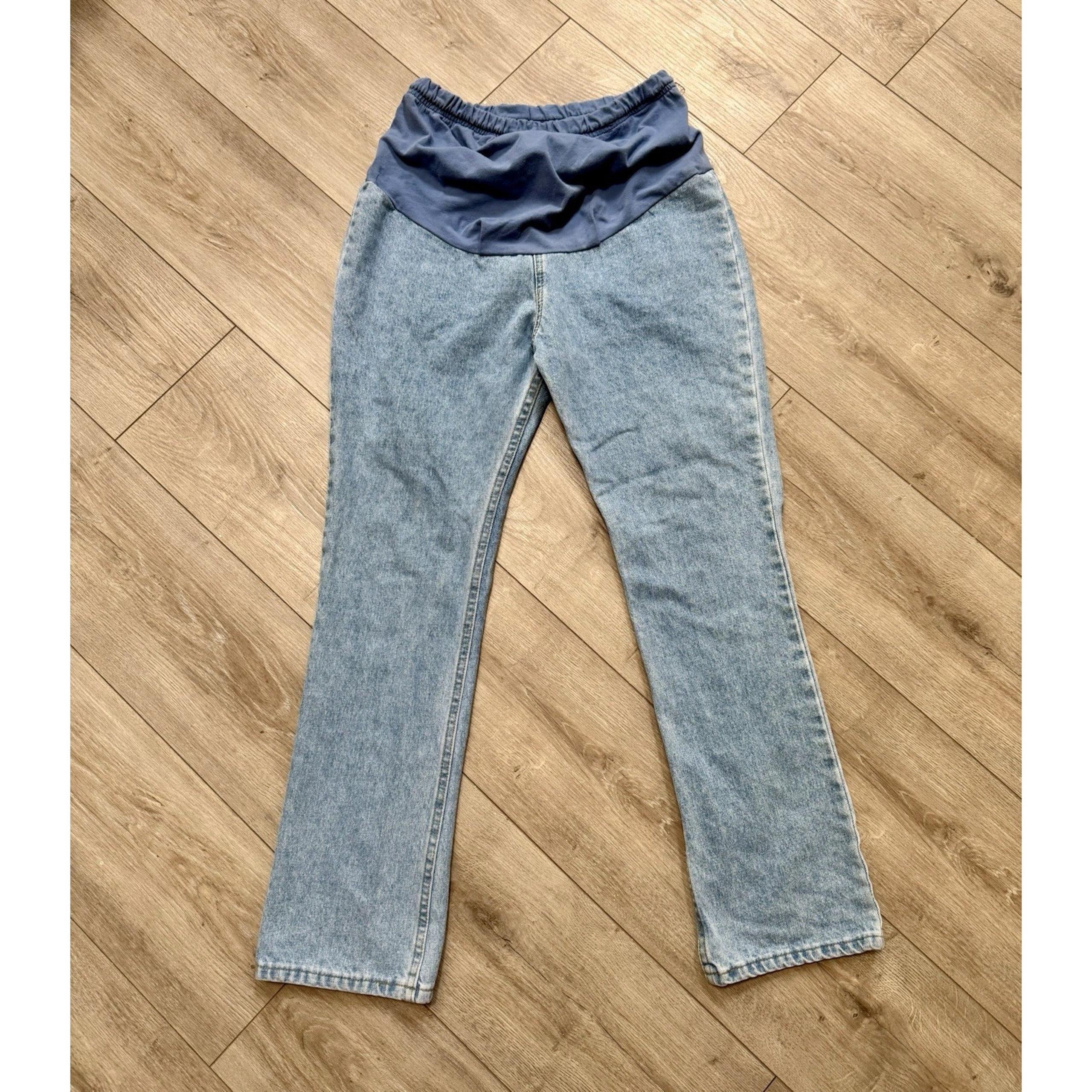 Vintage Motherhood Maternity Light Wash Denim Jeans Size 6