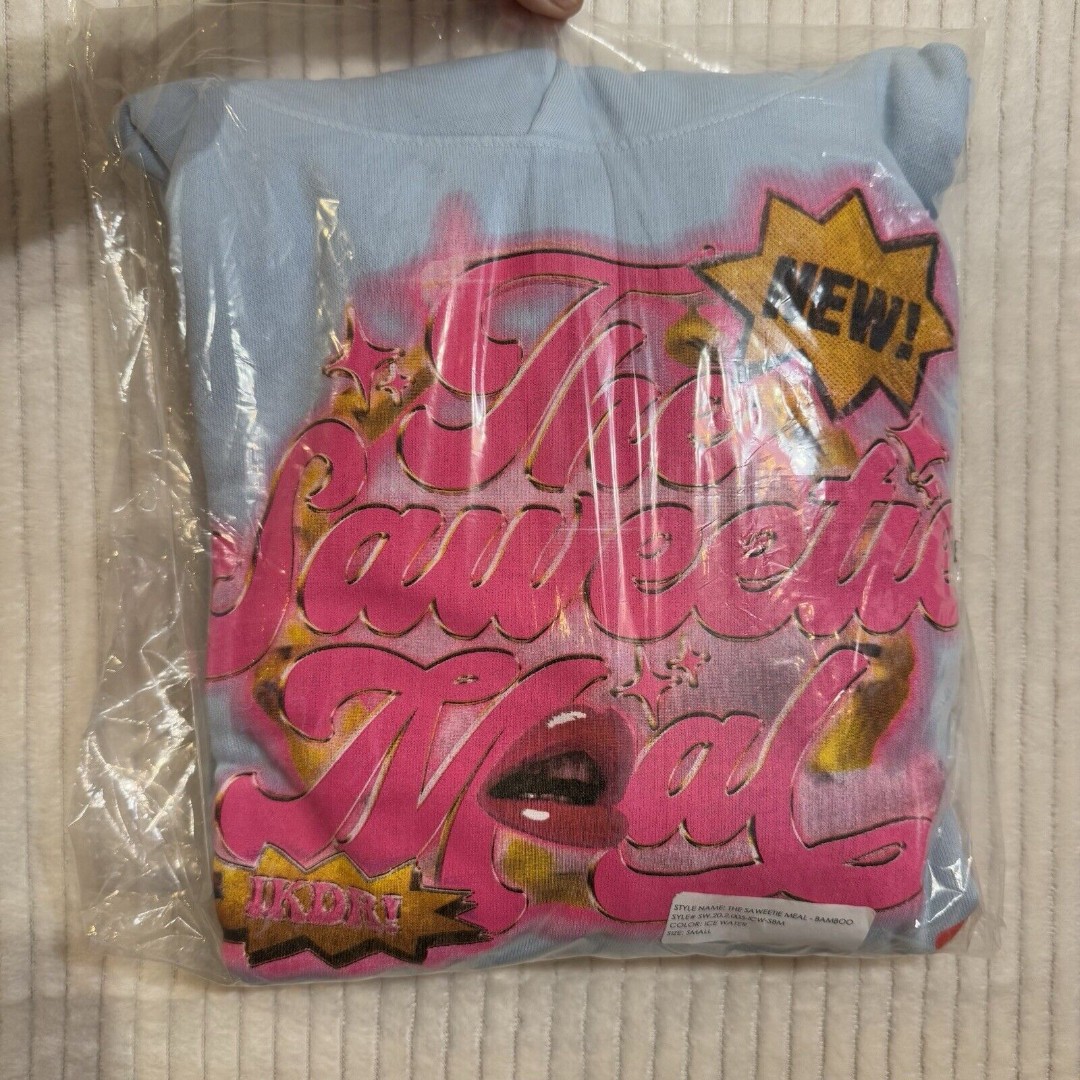 SAWEETIE X MCDONALDS BAMBOO HOODIE- ICE WATER (UNRELEASED) New Sealed Sz S