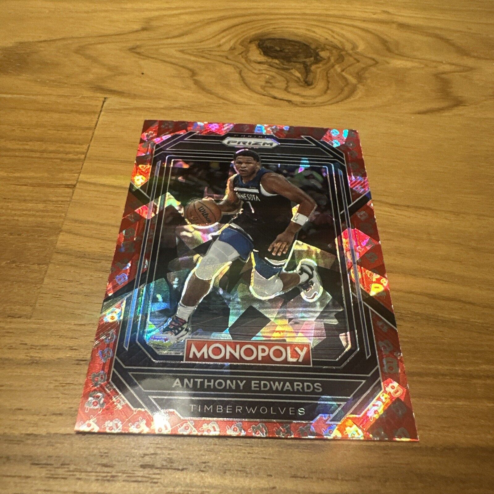 2022-23 Panini Prizm Monopoly Anthony Edwards Red Free