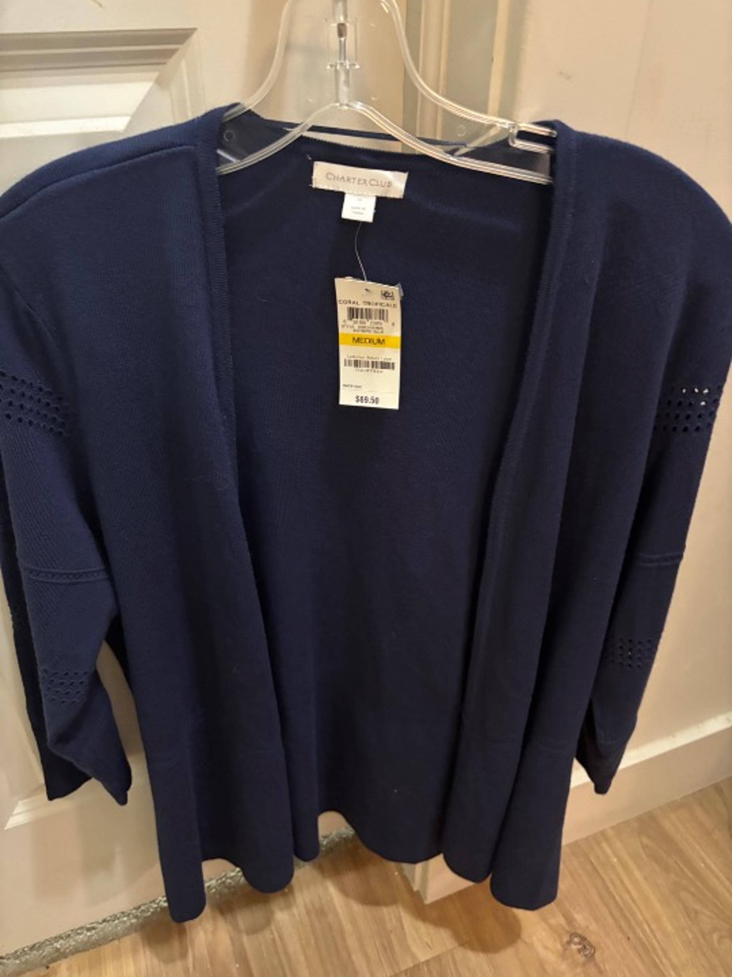 cardigan Charter Club New with Tags Medium