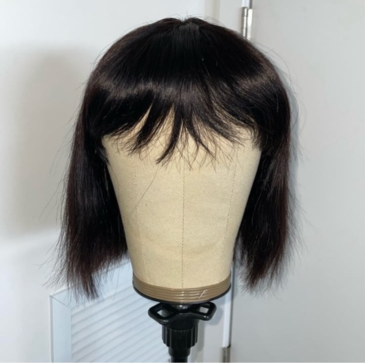 Brazilian Human Hair None Lace Bob Wig 10inch
