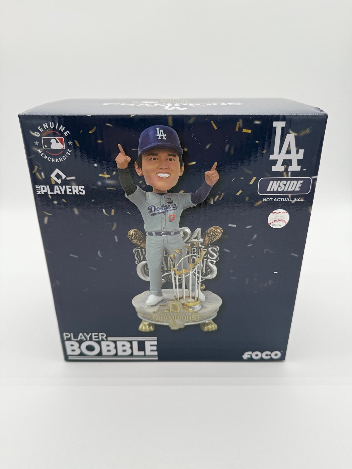 Shohei Ohtani LA Dodgers 2024 World Series Champions Celebration Bobblehead NIB