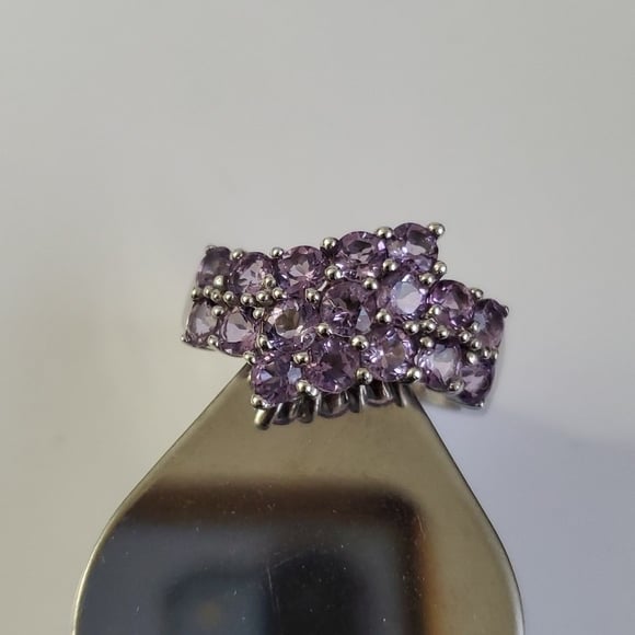 Gorgeous 10K Gold Princess Amethyst Ring