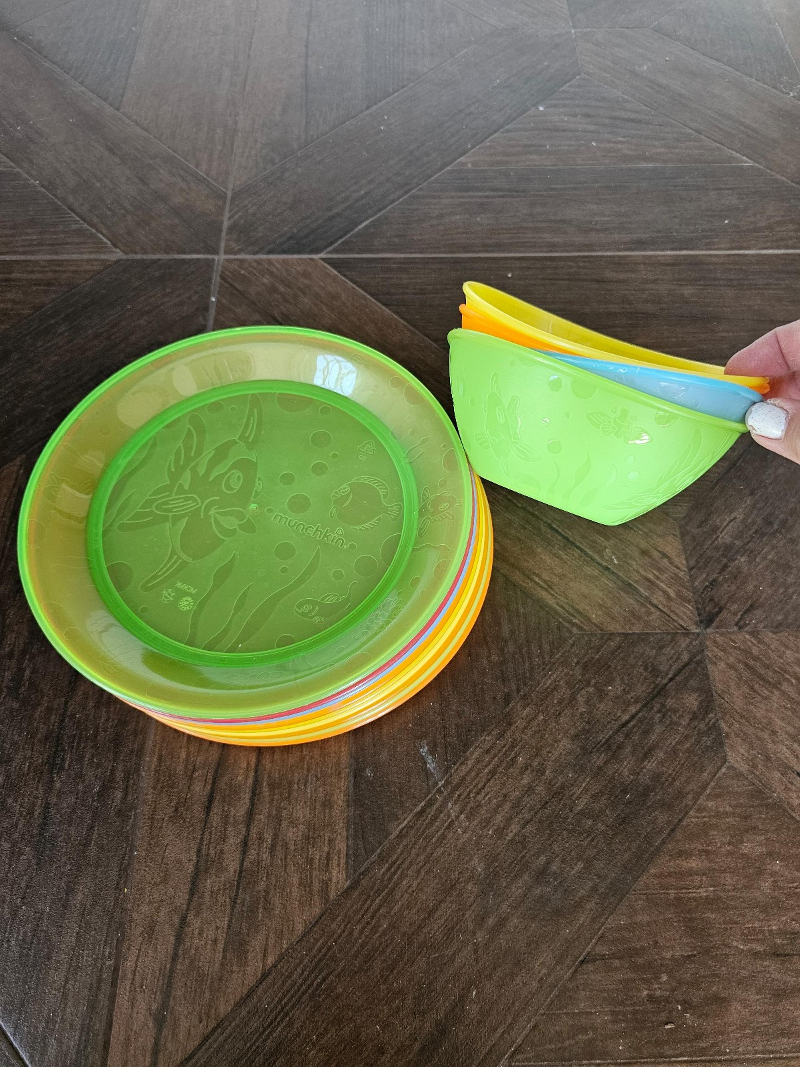 Munchkins Toddlers Plates and Bowls Multi Colors