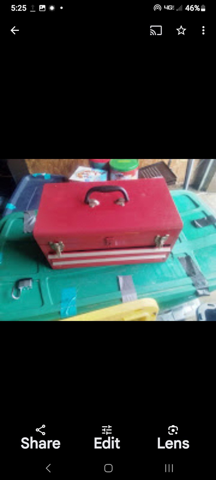 Red Metal Toolbox