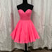Fit to flair pink straples sequince top slowy skirt sherri hill size 0 dress NWT