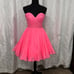 Fit to flair pink straples sequince top slowy skirt sherri hill size 0 dress NWT