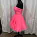 Fit to flair pink straples sequince top slowy skirt sherri hill size 0 dress NWT