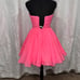 Fit to flair pink straples sequince top slowy skirt sherri hill size 0 dress NWT