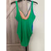 NWT J.Crew Factory colorblock V-neck knotted one piece swimsuit med