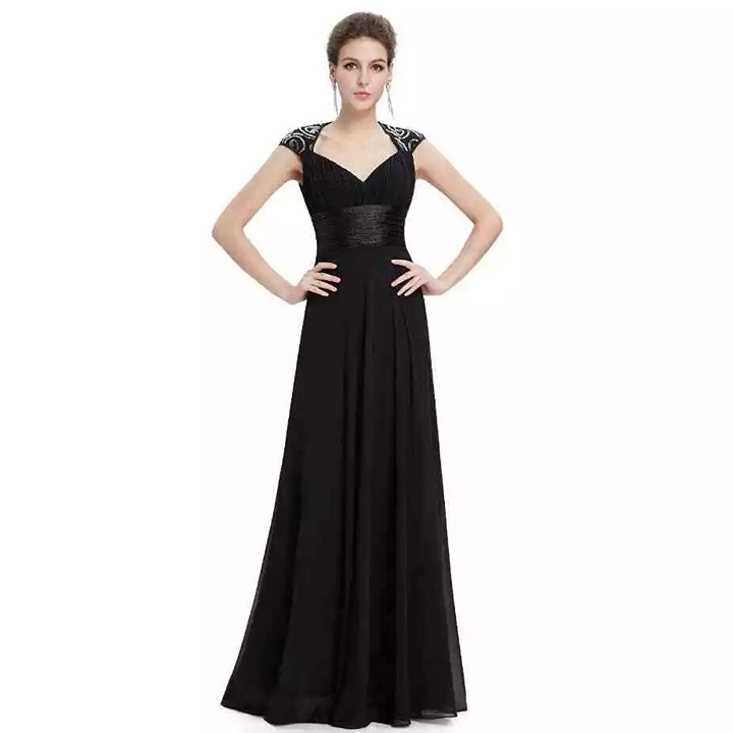 Ever-Pretty Womens Black Sleeveless Evening Gown With Sequin Small New