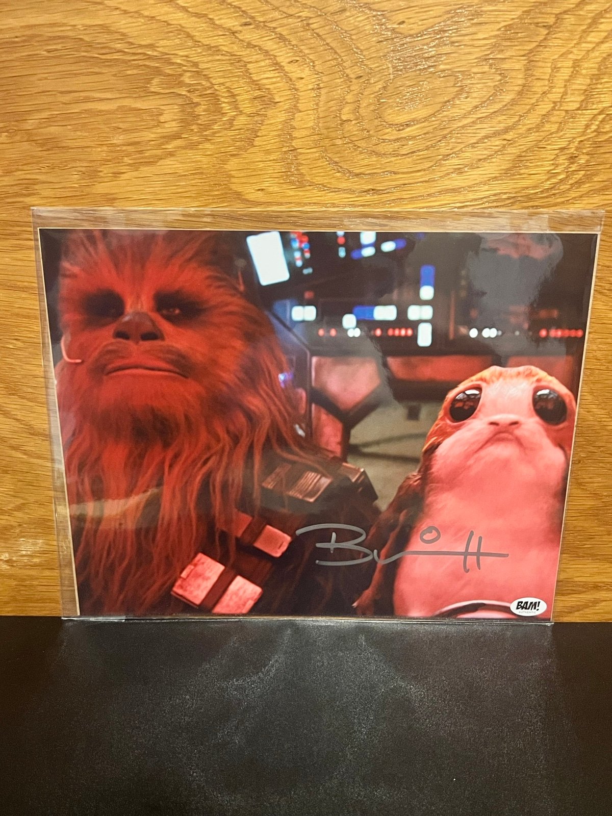 Autographed Star Wars Porg Picture