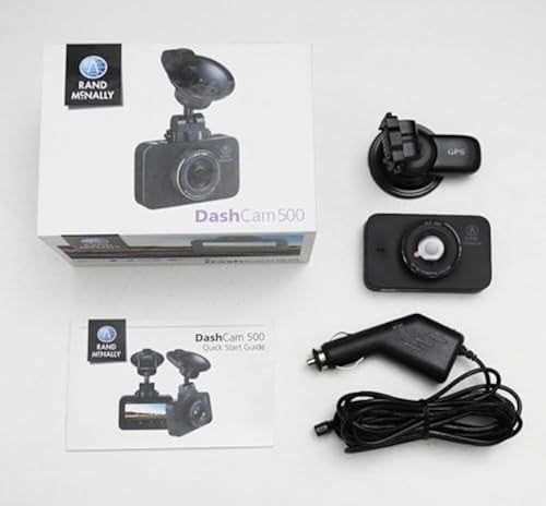 Rand McNally DashCam 500 Wi-Fi-Enabled with 3 Inch Screen, 1080p & G Sensor