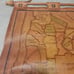 Vintage Kelly's Paraguay South American Leather Map Banner Unique Masculine NOTE