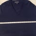 Brooks Brothers Supima Cotton Navy Blue Classic Vneck Sweater Men’s Size Large