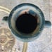 Vintage and Rare Olive Pot With Stand, Pottery is 10 Tall And Stand is 8 Tall