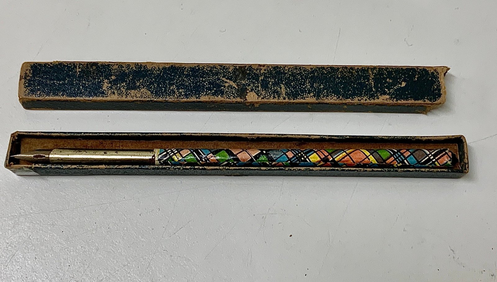 Antique Child's Hybrid Quill Tip Fountain Pen Crayon