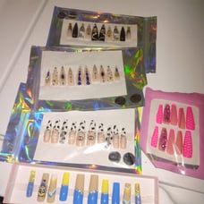 Five sets of nails
