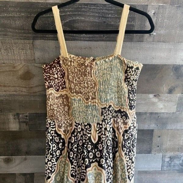 Soft Surroundings Smocked Handkerchief Dress no size tag fits like M