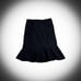Y2k black mermaid midi skirt