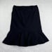 Y2k black mermaid midi skirt