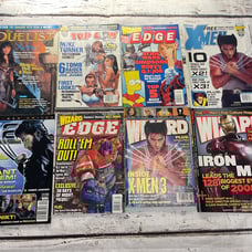 Lot Of 11 Wizard Magazines Superman XMAN Dc Marvel