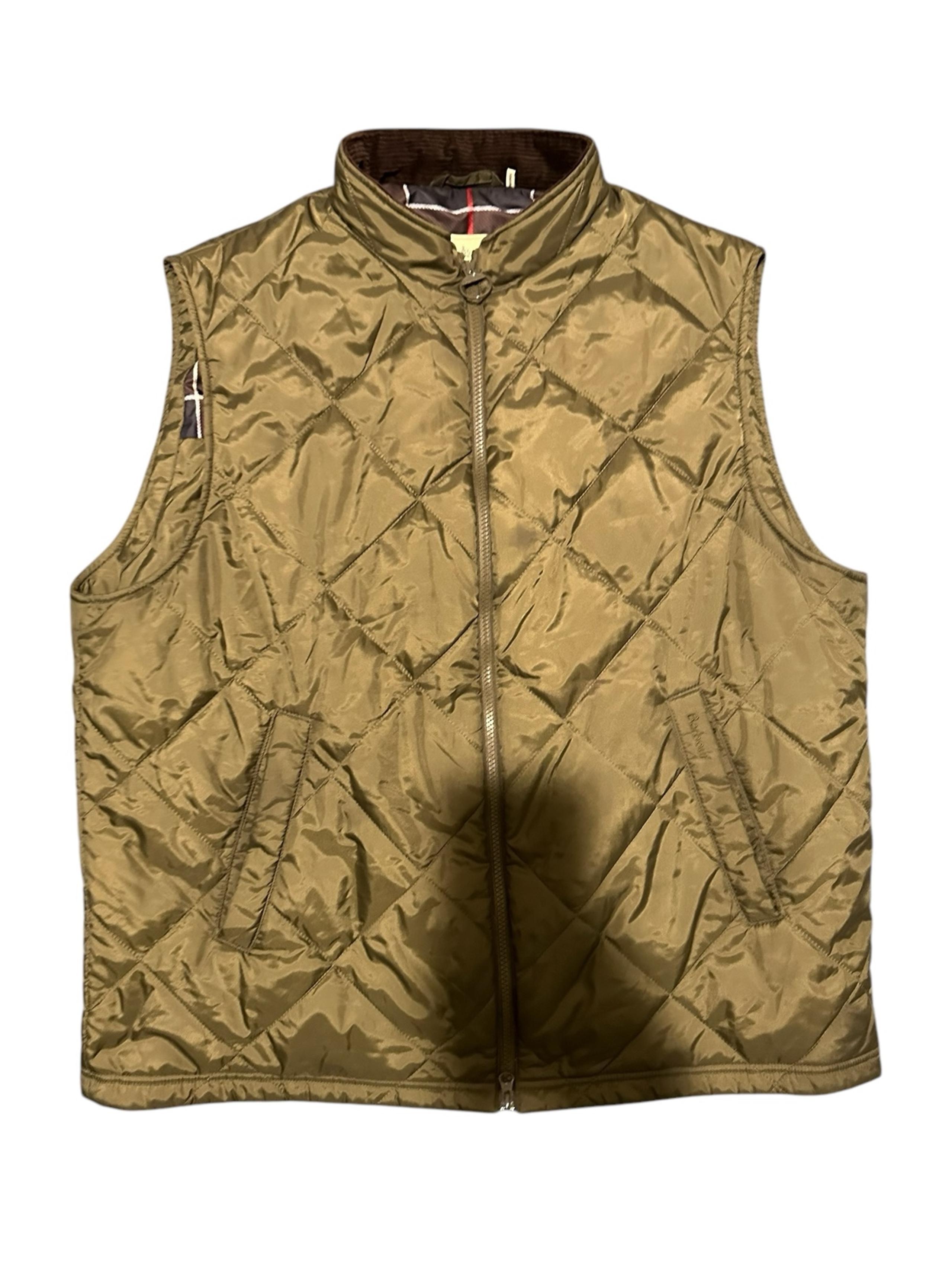Barbour Men's brown Full Zip Vest size XXL