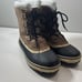 Herman Survivors Mens Fleece Lined Leather Mid Calf Snow Winter Boots Tan Size 7