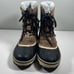 Herman Survivors Mens Fleece Lined Leather Mid Calf Snow Winter Boots Tan Size 7