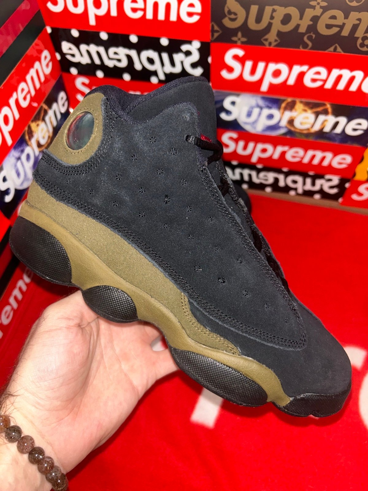 Jordan 13 Retro Olive (GS) 884129-006 size 5.5y