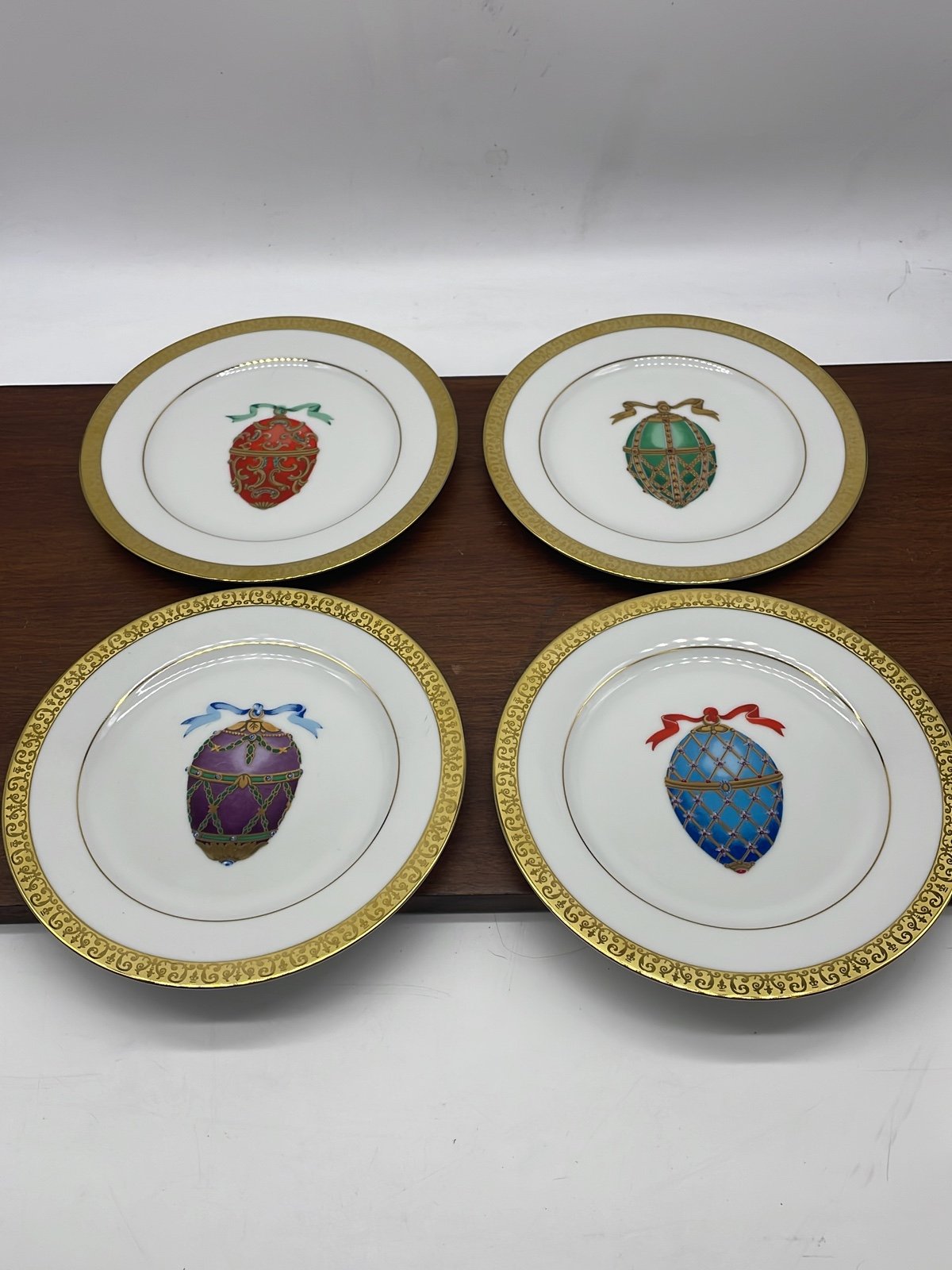 Gold Buffet Egg by ROYAL GALLERY - 4 PLATES