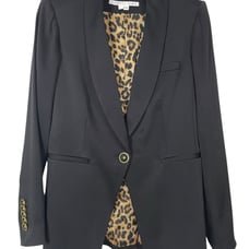 Veronica Beard Kollia Dickey Jacket in Black Satin Blazer Classic Size 4