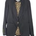 Veronica Beard Kollia Dickey Jacket in Black Satin Blazer Classic Size 4