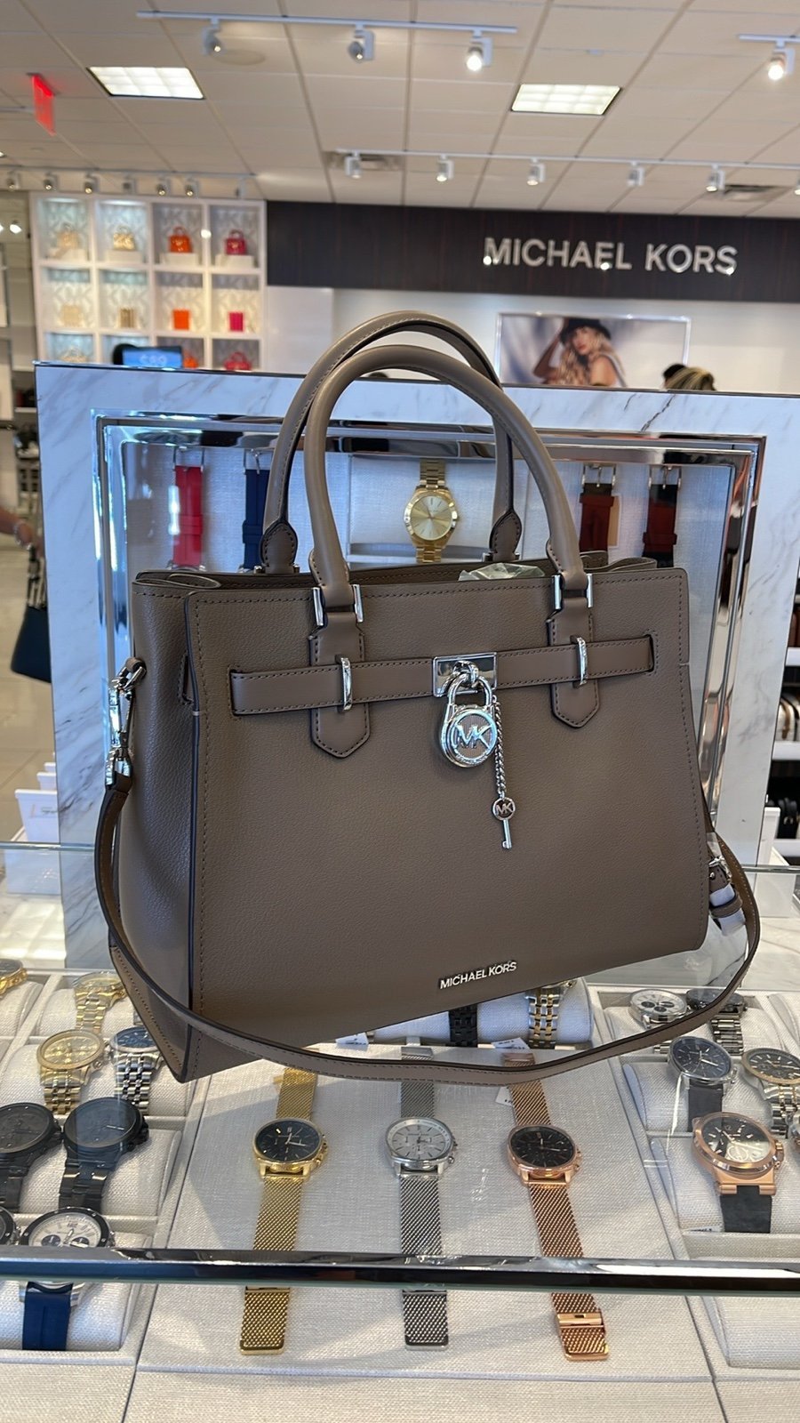 MICHAEL KORS HAMILTON MEDIUM SATCHEL COLOR: Dusk NWT