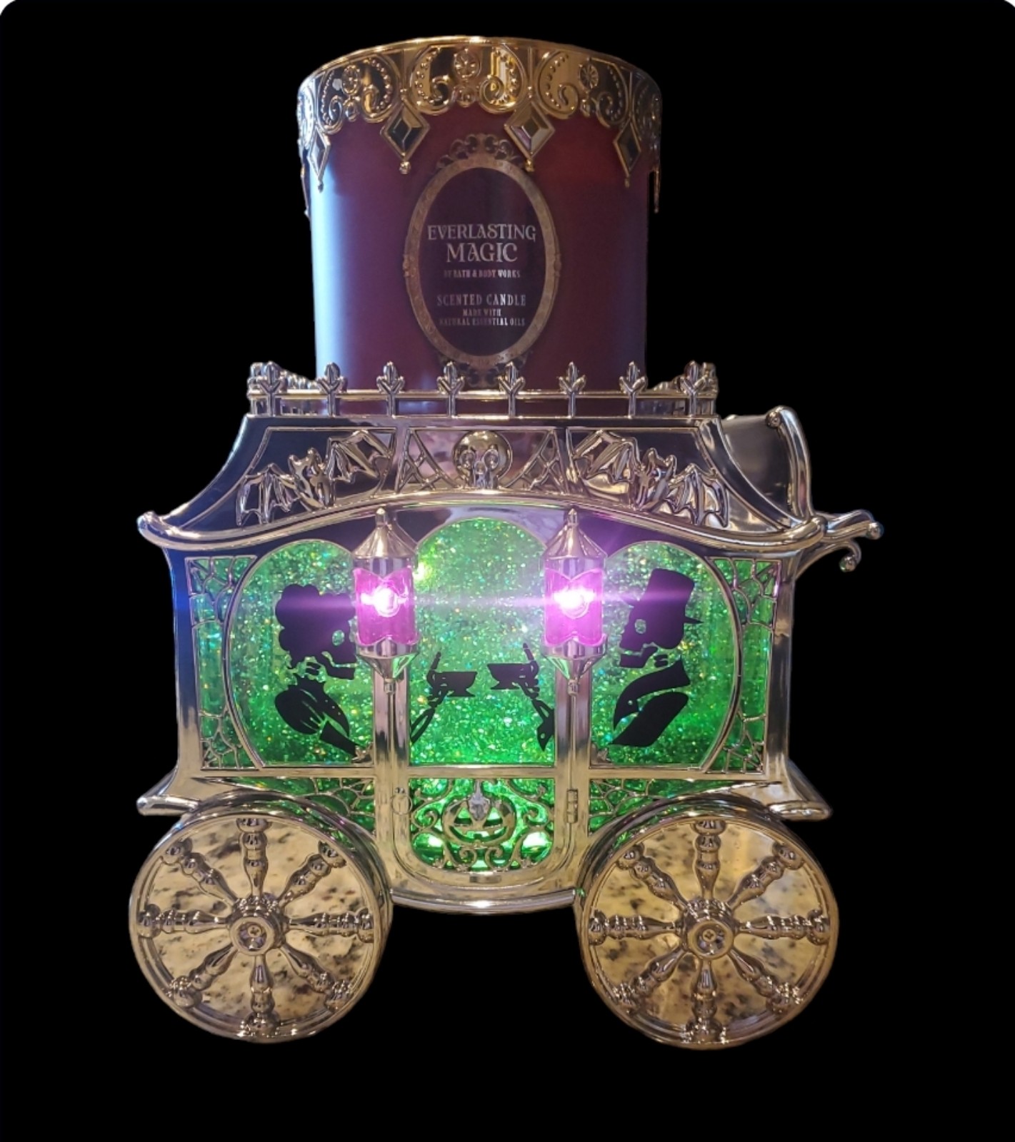 Bath and Body works creepy carriage 2023 holder & Everlasting Magic 3 wick