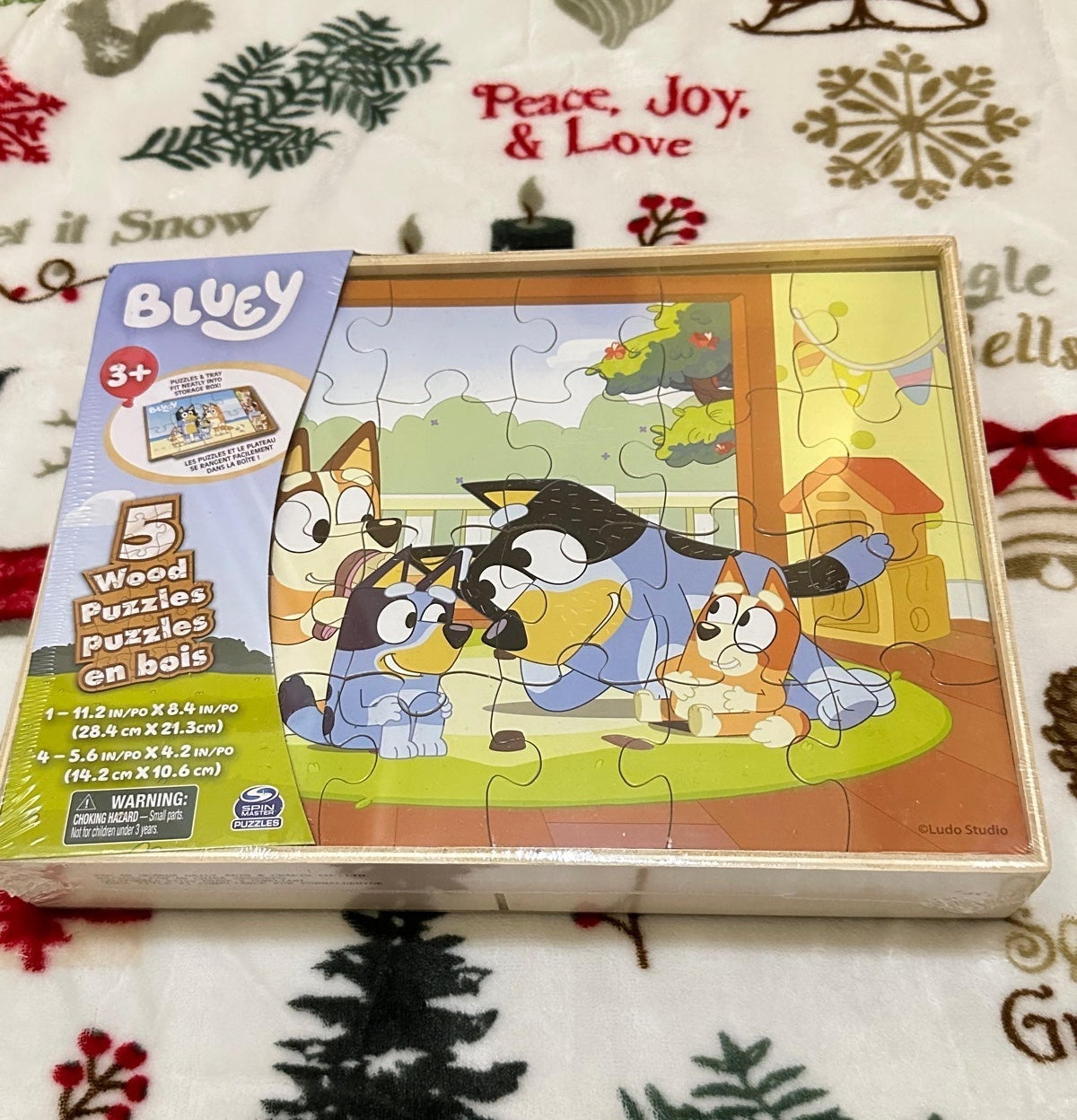 Bluey 5 wood puzzles