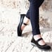 Naot Kirei Mary Jane Black Madras/Black Suede/Black Patent Size 7 (38)