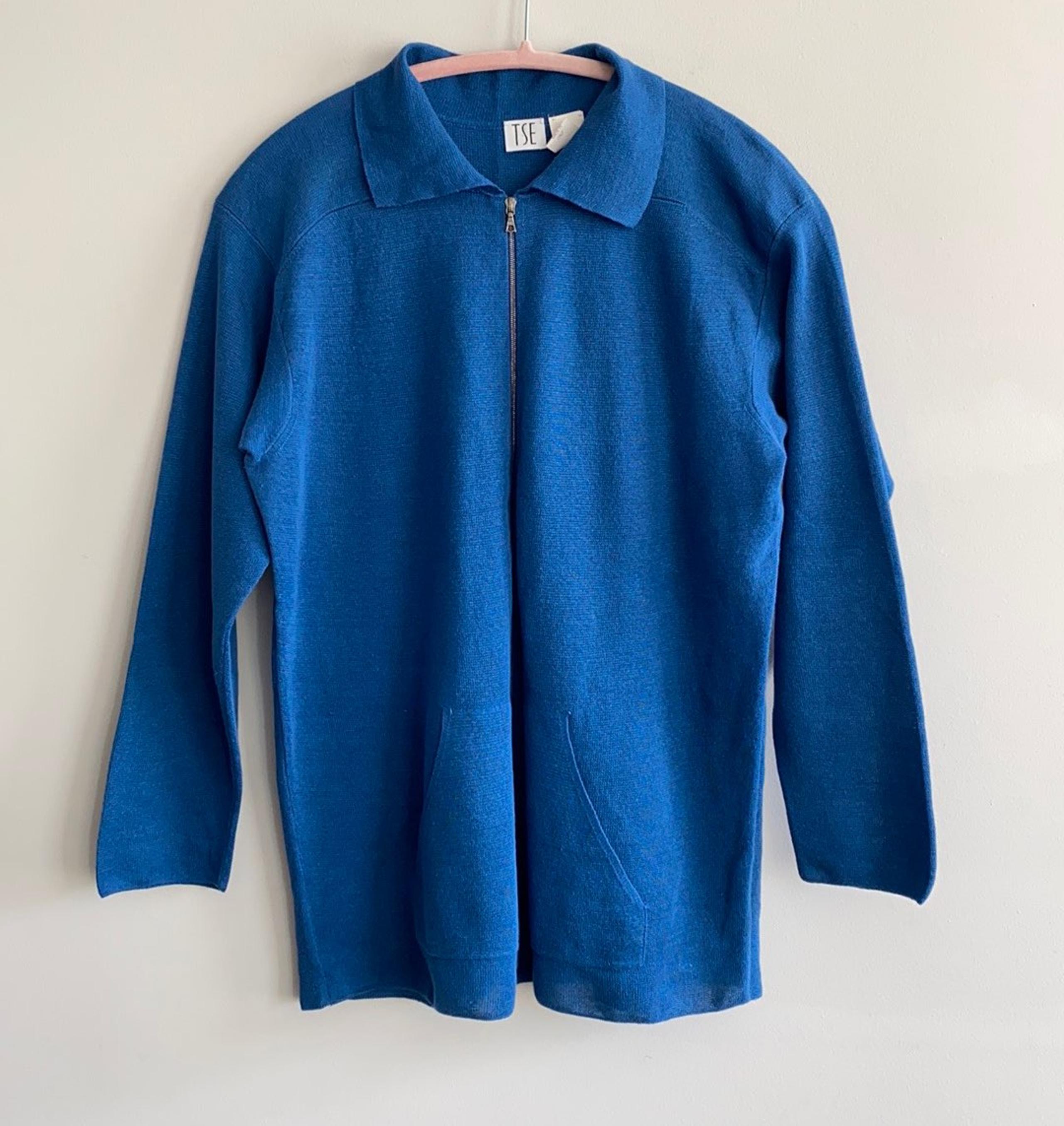 TSE zip up cardigan (made in Italy)
