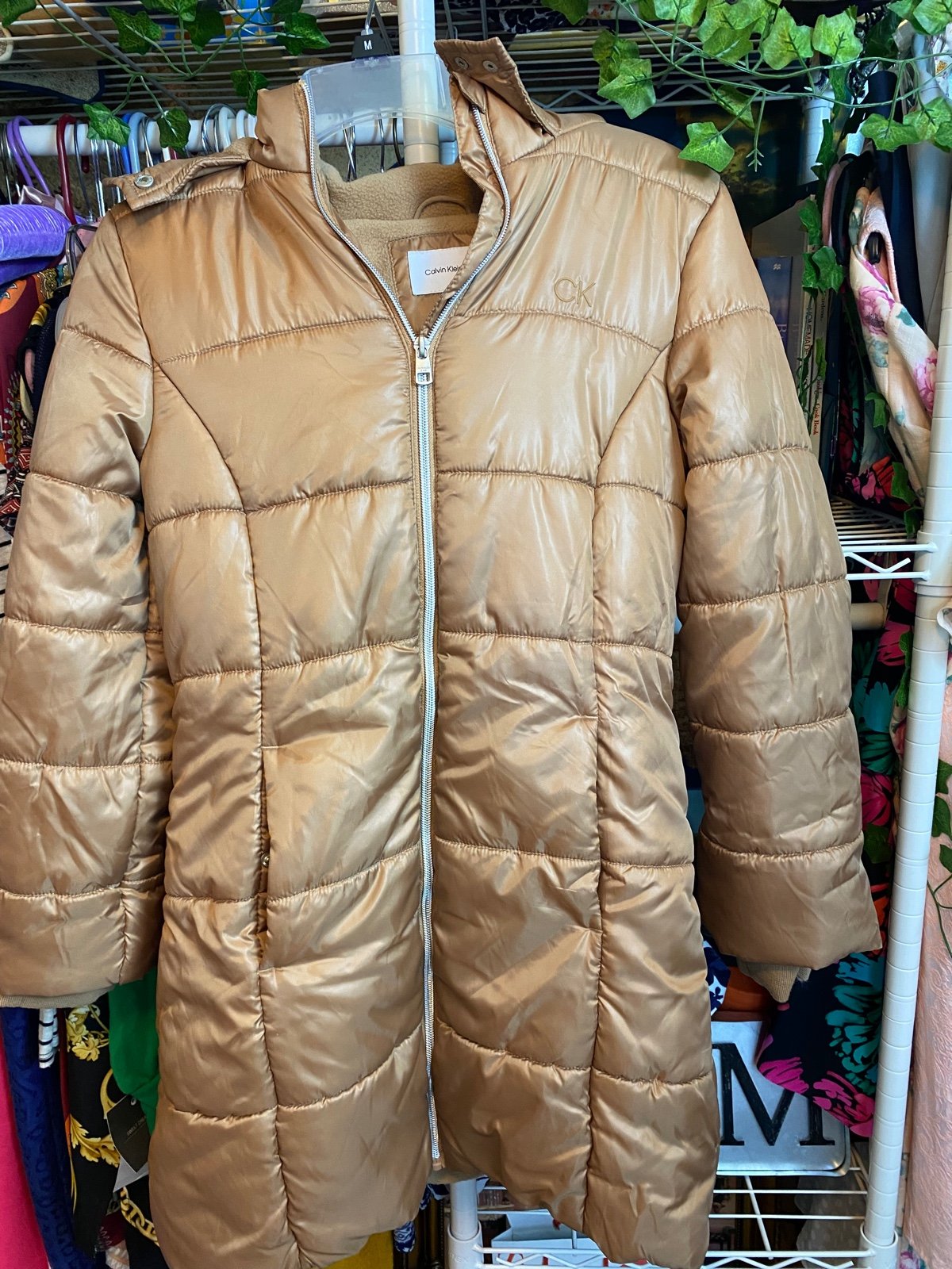 Calvin klein Brown down puffer jacket