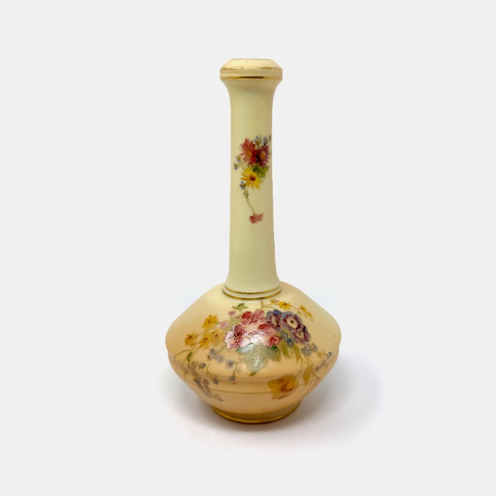 Small Antique 1909 Royal Worcester Floral Vase