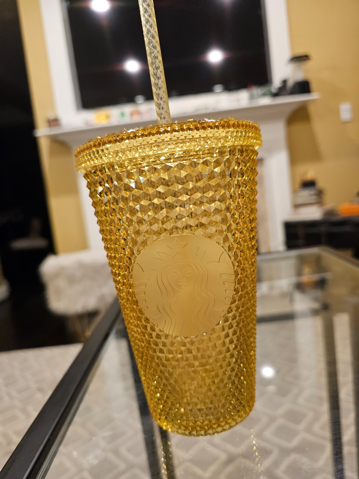 Starbucks Grande Yellow Studded Tumbler
