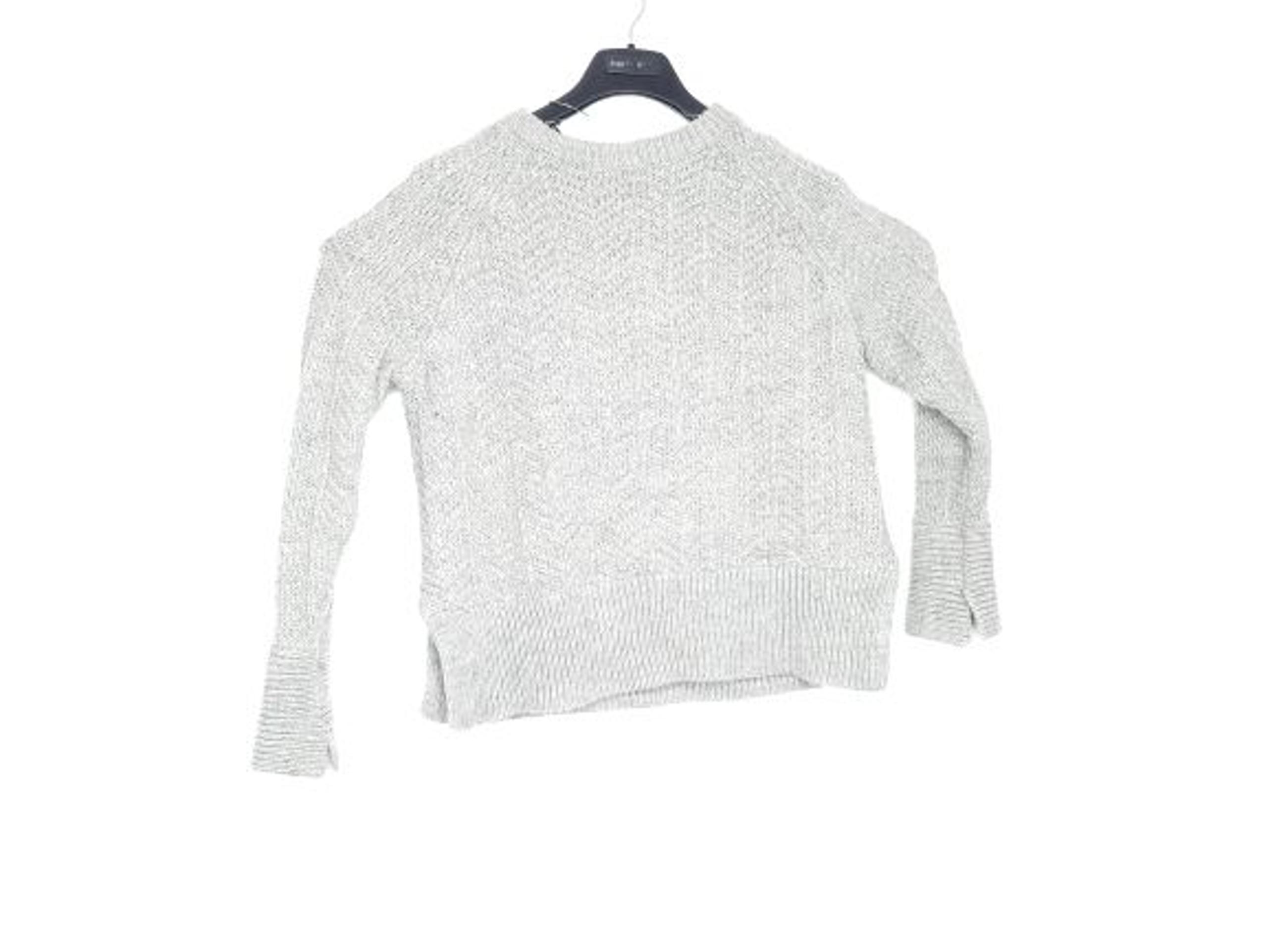 H&M Womens Cropped Pullover Sweater Gray