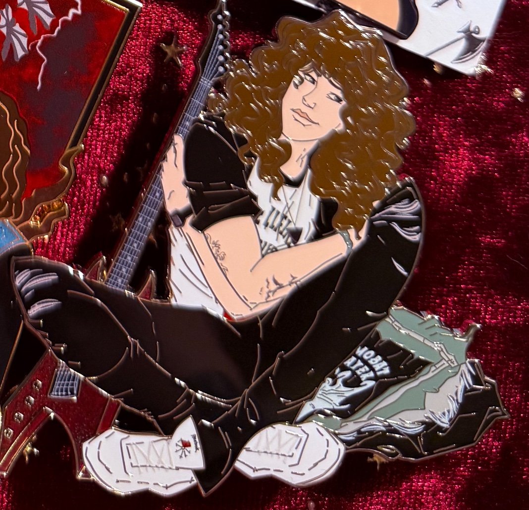 Dread art fantasy limited edition Eddie Munson stranger things pin